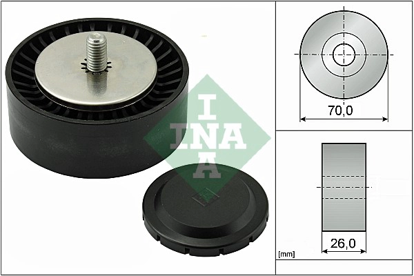 Deflection/Guide Pulley, V-ribbed belt (WG1253063)