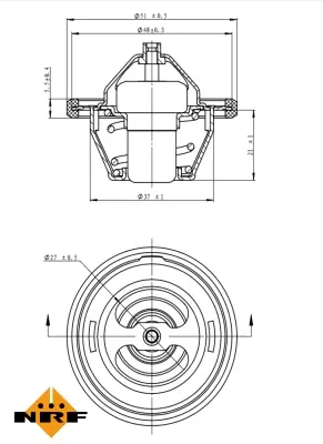 Thermostat, coolant (WG2184766)