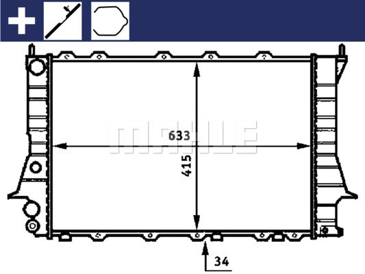 Radiator, engine cooling