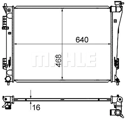 Radiator, engine cooling