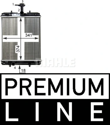 Radiator, engine cooling