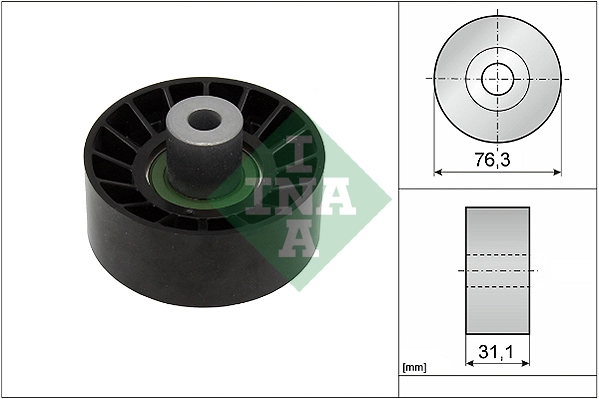 Deflection/Guide Pulley, V-ribbed belt (WG1903345)
