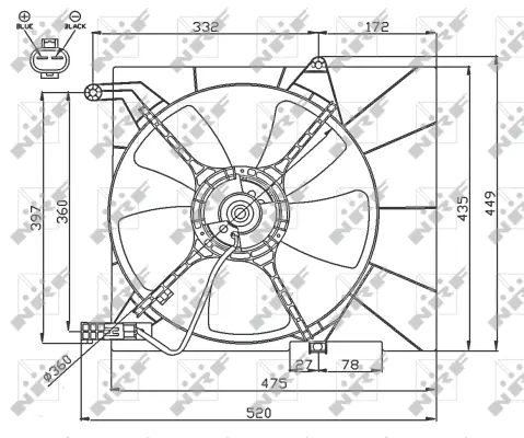 Fan, engine cooling (WG1720676)
