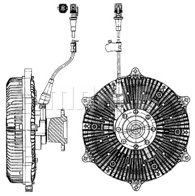 Clutch, radiator fan (WG2180363)