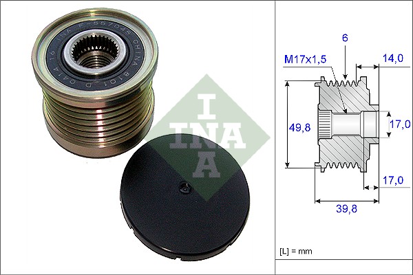 Alternator Freewheel Clutch (WG1253721)