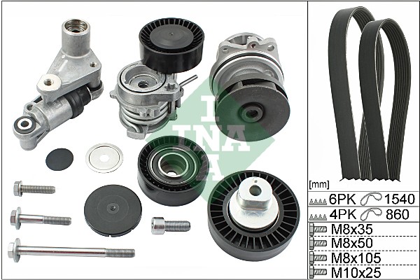 Water Pump + V-Ribbed Belt Kit (WG1709993)