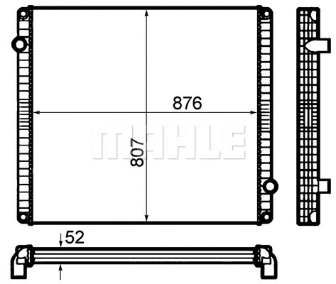 Radiator, engine cooling (WG2182949)
