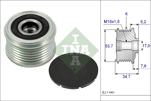 Alternator Freewheel Clutch (WG1253793)