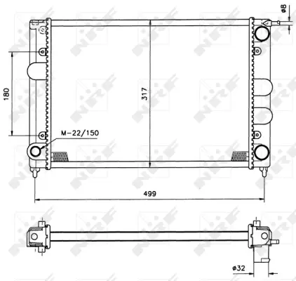 Radiator, engine cooling
