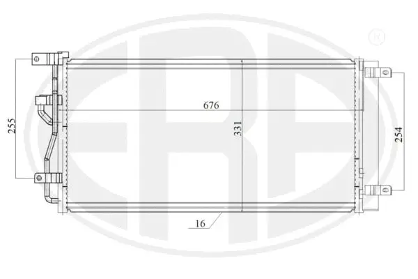 Condenser, air conditioning (WG2016806)