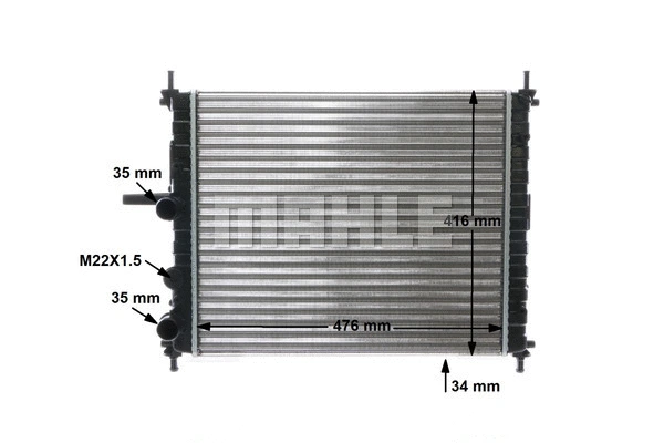 Radiator, engine cooling