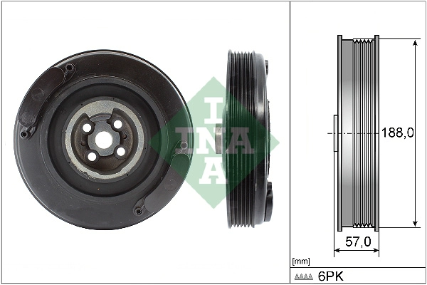 Belt Pulley, crankshaft (WG1254330)
