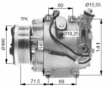 Compressor, air conditioning (WG2159407)