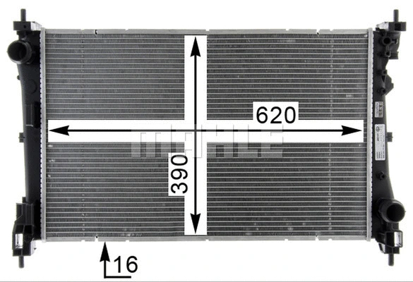 Radiator, engine cooling