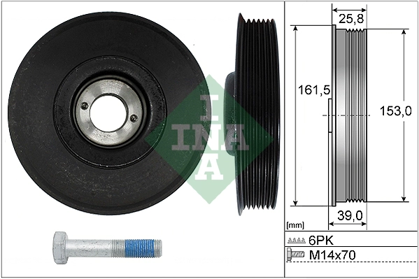 Belt Pulley Set, crankshaft (WG1903372)