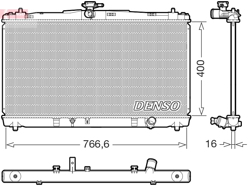 Radiator, engine cooling (WG2339274)