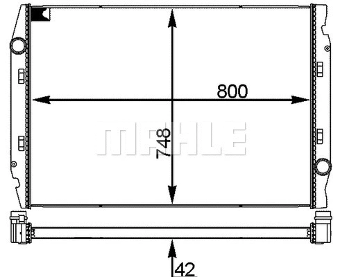 Radiator, engine cooling (WG2183934)