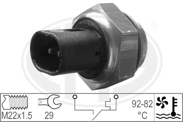 Temperature Switch, radiator fan (WG1777025)