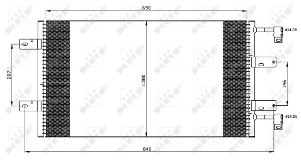 Condenser, air conditioning (WG2160940)