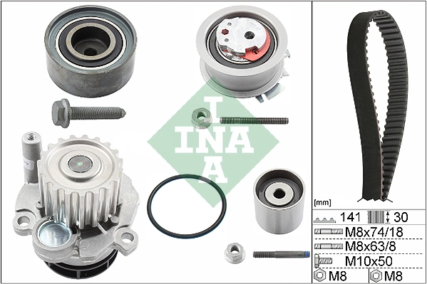 Water Pump & Timing Belt Kit (WG1251730)