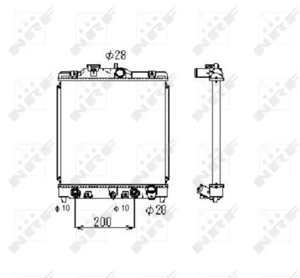 Radiator, engine cooling (WG1721668)