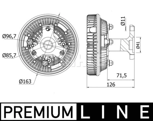 Clutch, radiator fan (WG2180424)