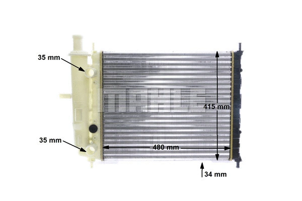 Radiator, engine cooling