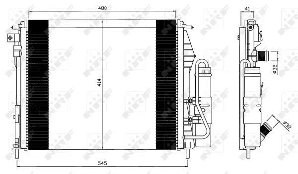 Condenser, air conditioning (WG2160974)