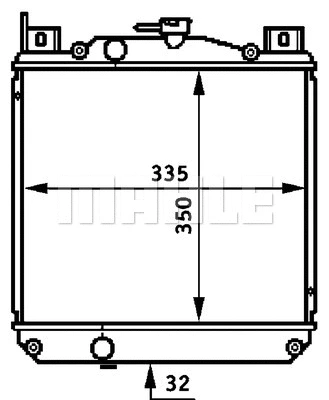 Radiator, engine cooling