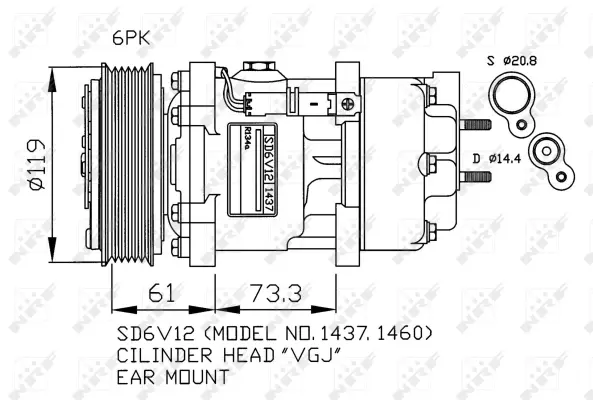 Compressor, air conditioning (WG2159229)
