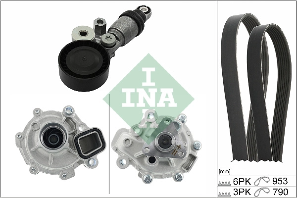 Water Pump + V-Ribbed Belt Kit (WG2136833)