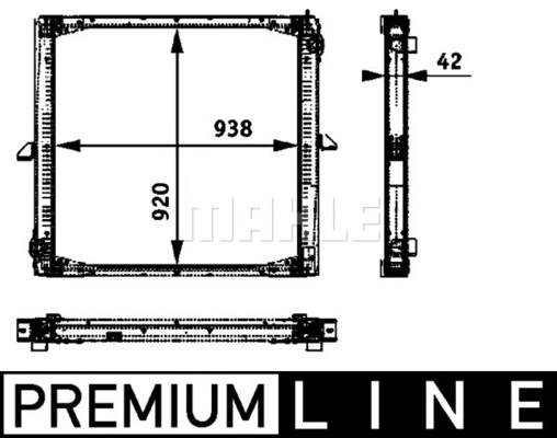 Radiator, engine cooling