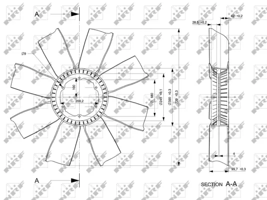 Fan Wheel, engine cooling