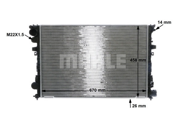 Radiator, engine cooling