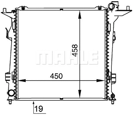 Radiator, engine cooling