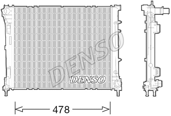 Radiator, engine cooling (WG1804880)