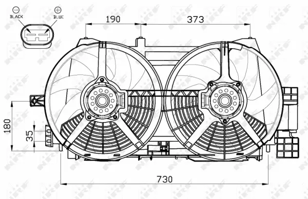 Fan, engine cooling