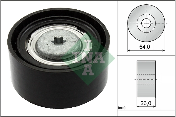 Deflection/Guide Pulley, V-ribbed belt (WG1253133)