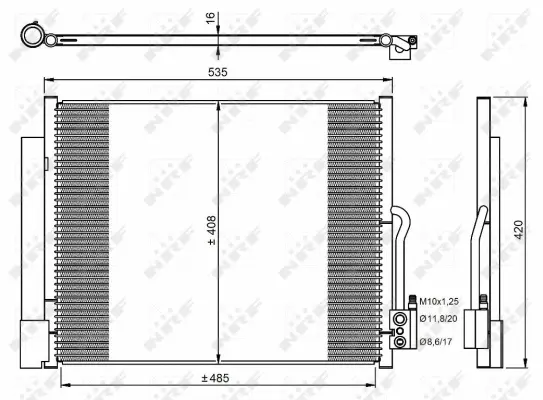 Condenser, air conditioning (WG2160509)