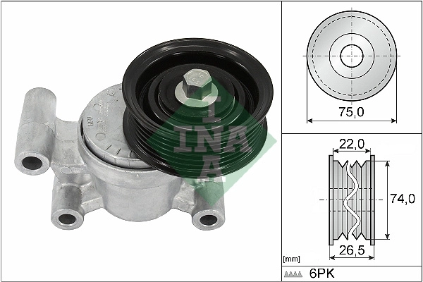 Belt Tensioner, V-ribbed belt (WG1253475)