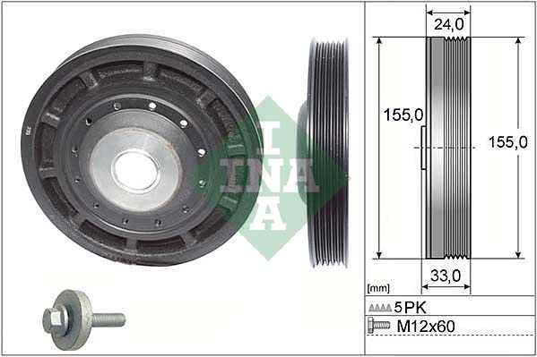 Belt Pulley Set, crankshaft (WG1903373)