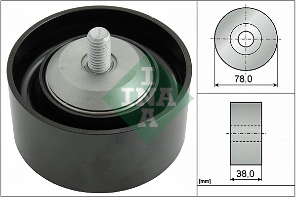 Deflection/Guide Pulley, V-ribbed belt (WG1253092)