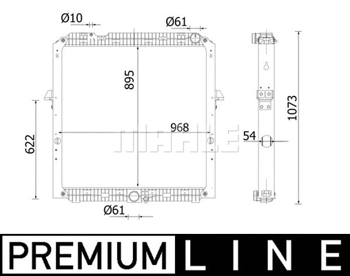 Radiator, engine cooling (WG2183179)