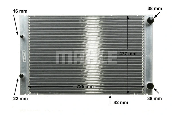 Radiator, engine cooling