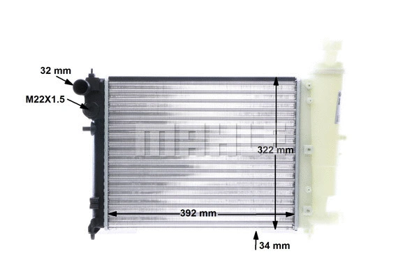 Radiator, engine cooling