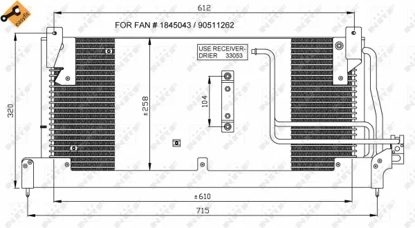Condenser, air conditioning (WG2160793)