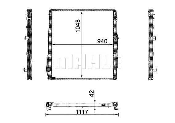 Radiator, engine cooling (WG2183089)