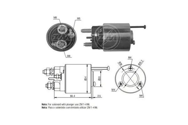 Solenoid Switch, starter (WG1776621)