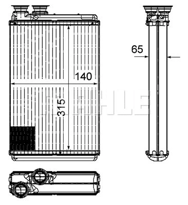 Heat Exchanger, interior heating (WG2180072)