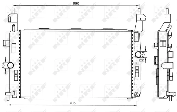 Radiator, engine cooling